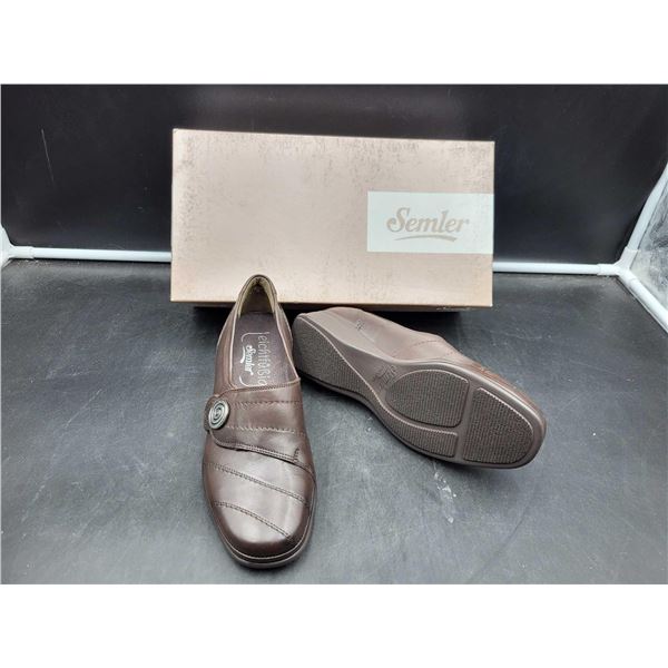 Semler Soft Anlin Espresso Ria with Velcro- Brown (us 6)
