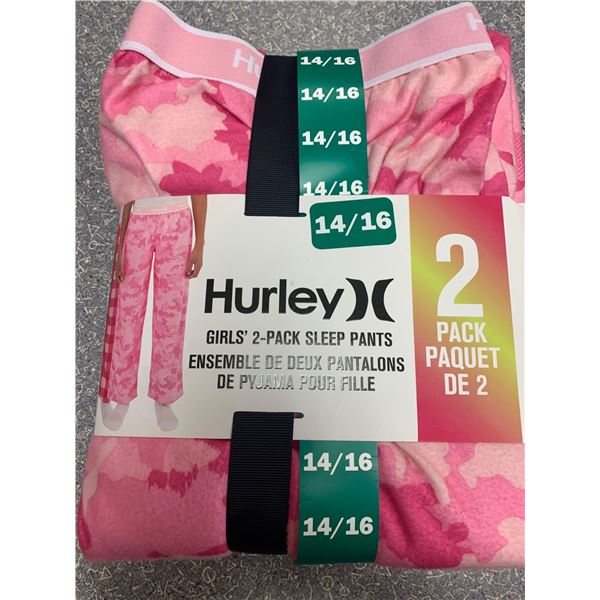 Hurley Girls 2 Pack Sleep Pants Size 14/16