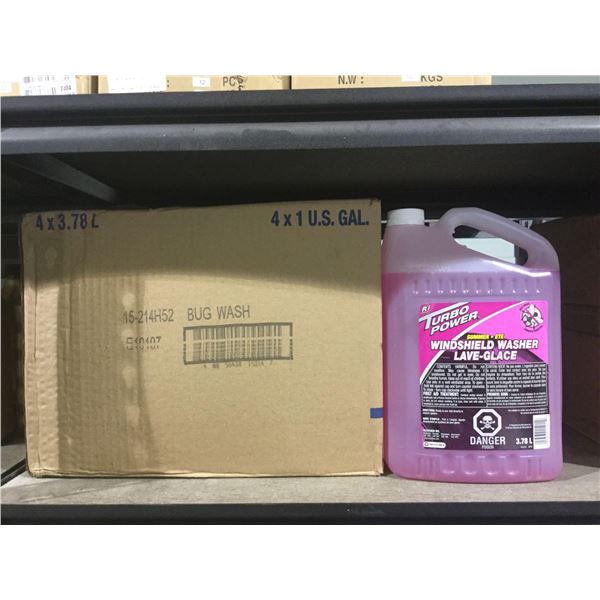 Case of Turbo Power Summer Windshield Washer Fluid (4 x 3.78L)