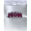 Image 1 : Ladies 14K White Gold 3.50 Carat Solitaire Ruby anniversary ring Appraisal Certificate $2130.00