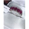 Image 3 : Ladies 14K White Gold 3.50 Carat Solitaire Ruby anniversary ring Appraisal Certificate $2130.00