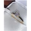 Image 2 : 14K Yellow Gold .44 Carat Solitaire Moissanite Engagement Ring Appraisal Certificate $800.00
