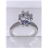 Image 1 : Ladies 1.0 Carat Solitaire .925 Silver Engagement ring size 7