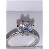 Image 3 : Ladies 1.0 Carat Solitaire .925 Silver Engagement ring size 7