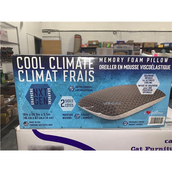 Cool Climate Memory Foam Pillow 2 Sided