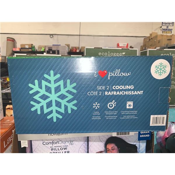 I Love Pillow Cooling Memory Foam Standard Pillow