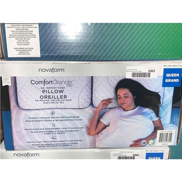 NovaForm Comfort Grande Plus Gel Memory Foam Pillow
