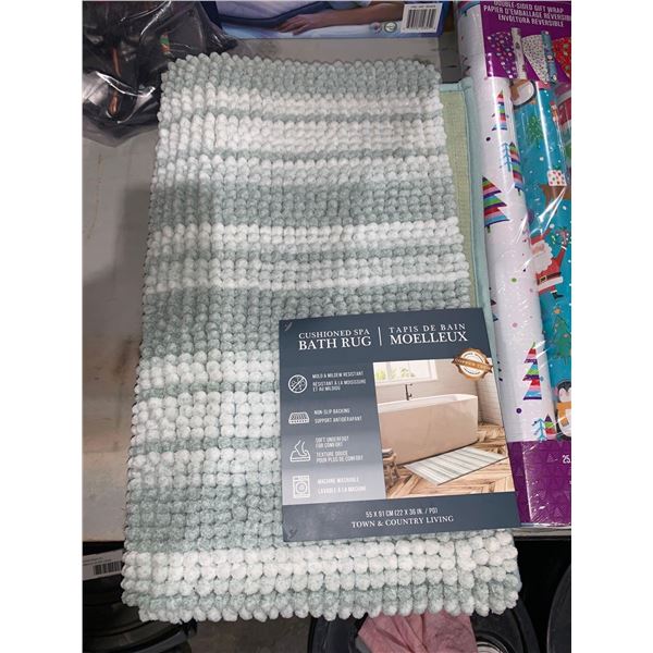 Town & Counrty Living Cushioned Spa Bath Rug 22:x36"