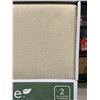 Image 3 : Ecologee Room Darkening Rod Pocket Back Tab Window Curtain Pair  52" x 84" Each Cream