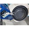 Image 1 : Lot of 3 Blue Diamond Non-Stick Frying Pan Set