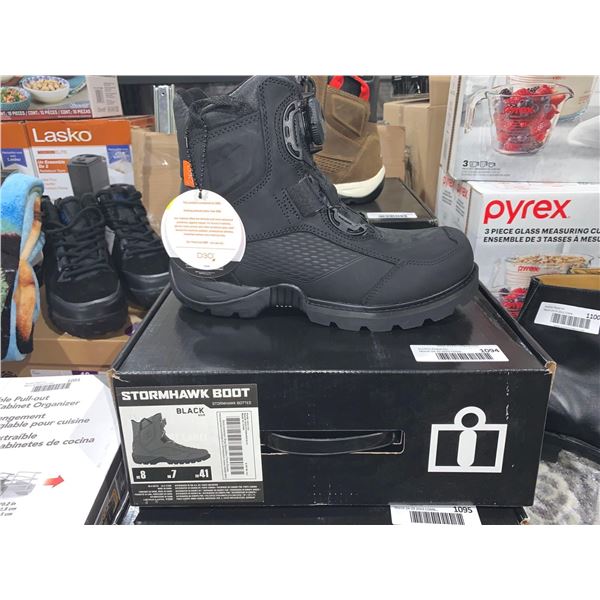 ICON Stormhawk Motorcyclist Boot Black Size 8