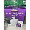 Image 1 : Kirkland Waste Basket Liners Clear 10 Gal 500 bags