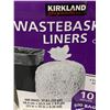Image 2 : Kirkland Waste Basket Liners Clear 10 Gal 500 bags