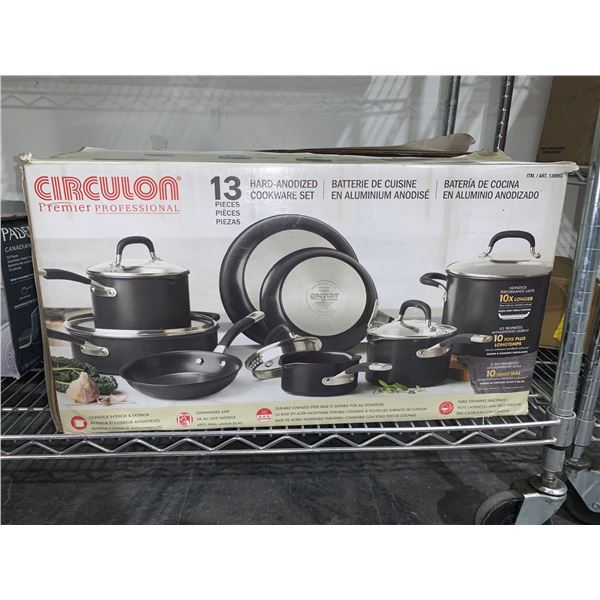 Circulon Premier Professional 13pc Hard-Anodized Cookware Set