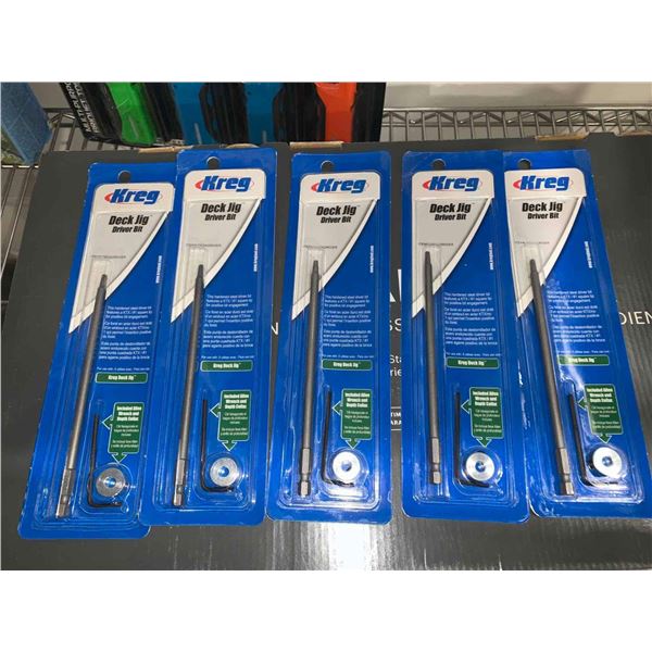 Kreg Deck Jig Driver Bit Lot of 5
