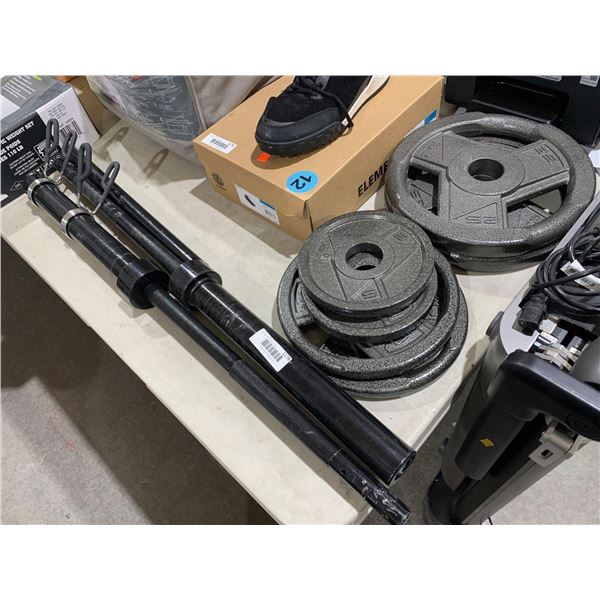 Marcy 110 lb Olympic Weight Set Out of Box