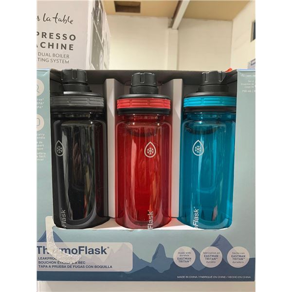 Set of 3 Thermoflask Leakproof  710ml Water bottles
