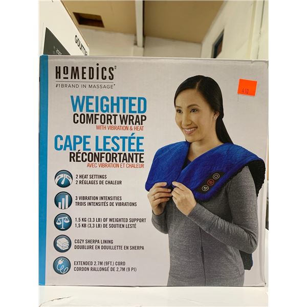 Homedics Weighted Comfort Wrap with Vibration and Heat