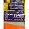 Image 2 : Ben-Mor 1/2"x50' Polypropylene 3 Strand Twisted Rope - Lot of 3