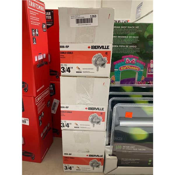 Iberville 3/4" Cable Fitting 3x50 Count