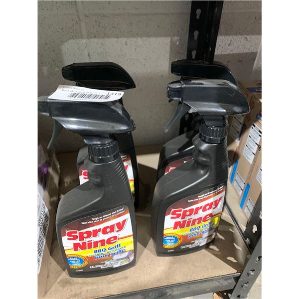 Spray Nine Lot of 6 x 650ml  BBQ Grill Cleaner
