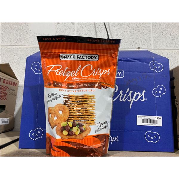 Snack Factory Pretzel Crisps Buffalo Wing Flavor  12 x 200g