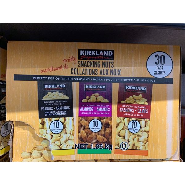 Kirkland Variety Snacking Nuts 30 packs x 45g