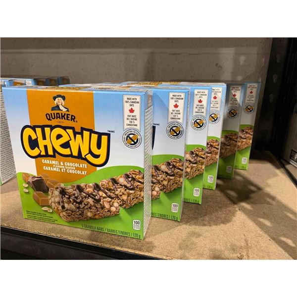 Quaker Chewy Caramel & Chocolate Snack Bars 6x120g Packages
