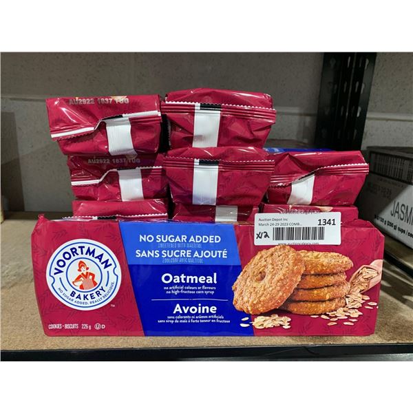 Voortman Oatmeal Cookies - No Sugar Added 12x225g
