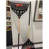 Image 1 : Lot of 2 - Craftsman 24" Wood Handle Leaf Rake