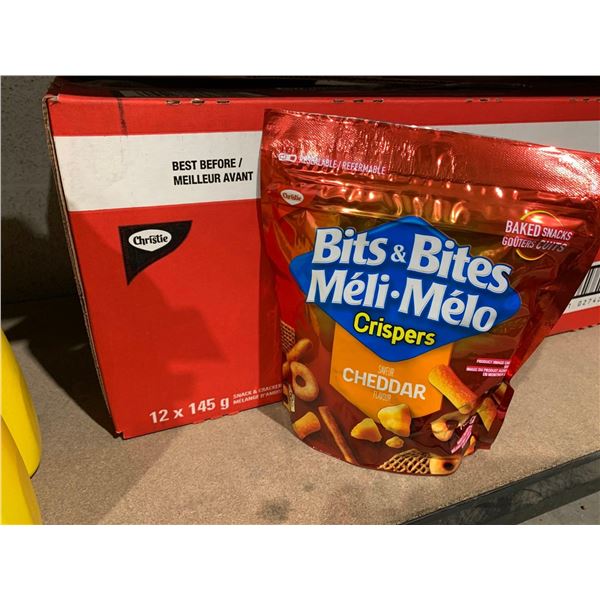 Bits & Bites Crispers-Cheddar (12 x 145g)