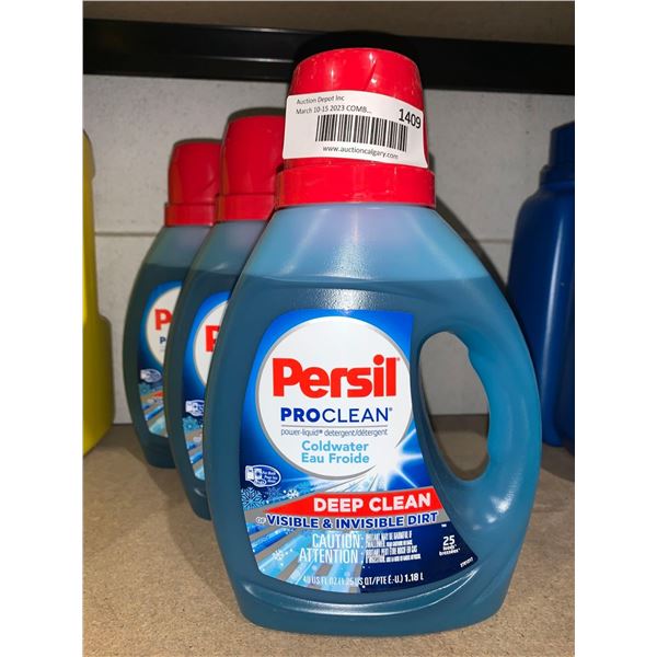 Persil Pro Clean Power Liquid Cold Water  3 x 1.18L