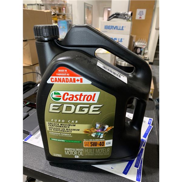 Castrol Edge Euro Guard European Formula SAE 5W-40 Motor Oil 5L