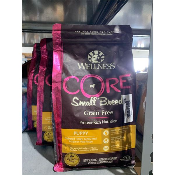 Wellness Core Small Breed Puppy Deboned Turkey, Turkey Meal & salmon Meal Recipe 3 x 4lbs