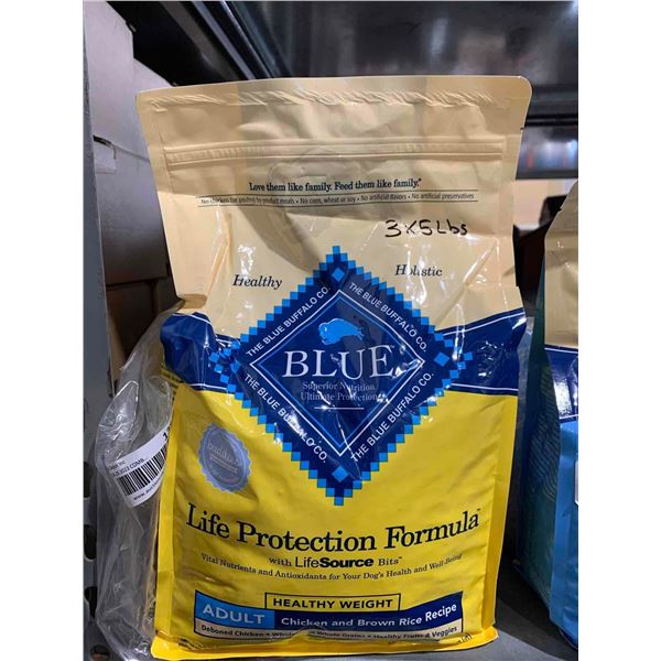 Blue Buffalo Life Protection Formula Adult Chicken & Brown Rice Dog Food (3x5lbs)