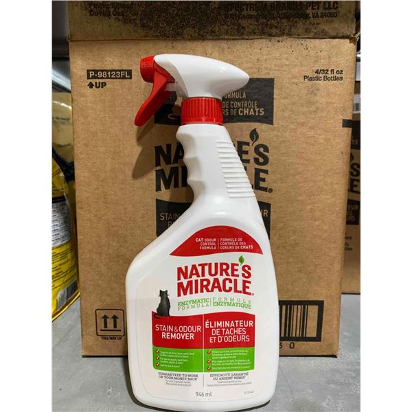 Natures Miracle Stain & Odor Remover 4x32 Fl Oz