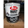 Image 1 : Krylon Semi Gloss White - Rust Protector Paint 4x3.78L