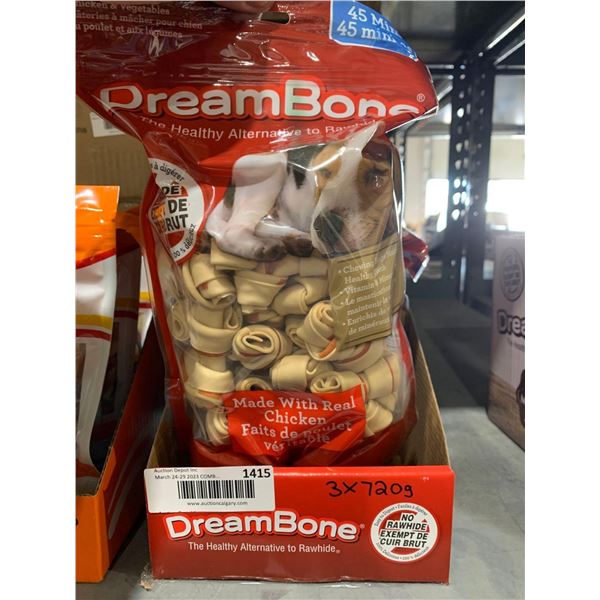 Dream Bone Chicken Dog Treats s - 3x720g