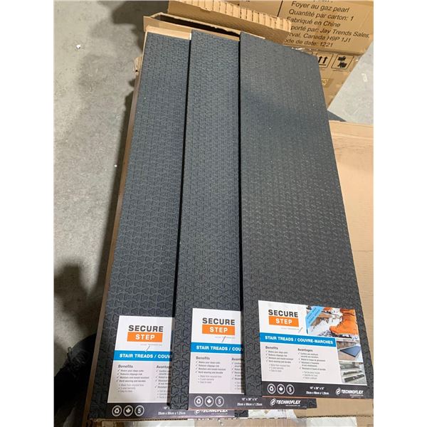 Lot of 3 Rubber Stair Treads 10x36x1/2"