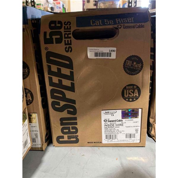 Gen Speed 5000, Cat 5e Riser inside wire - 1000'
