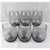 Image 1 : Set of 6 Stemless Wineglasses 5" Tall