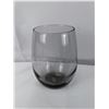 Image 2 : Set of 6 Stemless Wineglasses 5" Tall