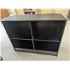Image 2 : 48" Black Retail Display Counter with Slatwall Front