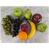 Image 3 : Vintage Crystal Bowl with Artificial Fruit