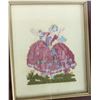 Image 2 : Set of 2 Petite Point Vintage Picture Frames - Victorian Dancers