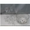 Image 1 : Wine Glass set with dessert bowl
