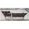 Image 5 : Cast Iron small decorative chair & lounge chair - (9"W x 7"H x 6 1/2"D) &  (4 1/2"W x 7 3/4"H x 5 1/