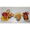 Image 1 : 3 assorted "Bossons" decorative head, wall mount figures - Man and horse, old man and native America