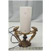 Image 1 : Unique, 3 ladies brass lamp - works - 12"H