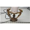 Image 2 : Unique, 3 ladies brass lamp - works - 12"H